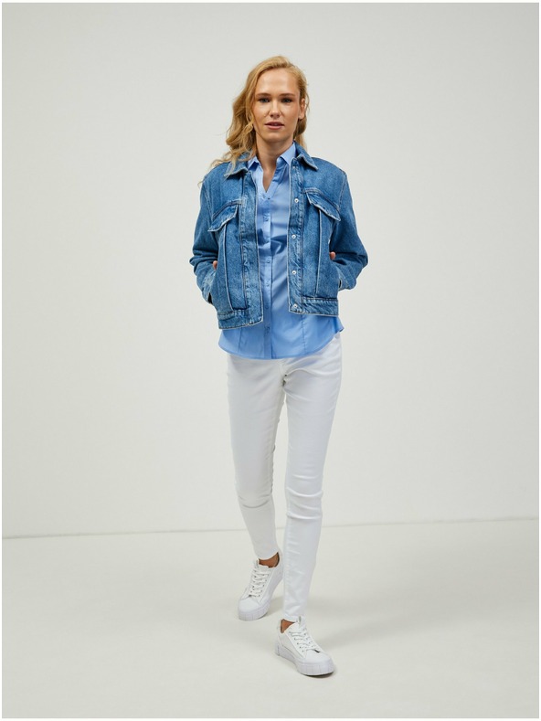 Orsay Svjetloplava košulja kratkih rukava ORSAY