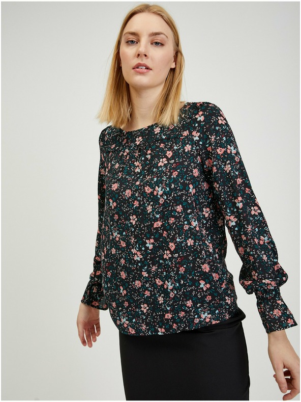 Orsay Crna ženska bluza cvjetnog uzorka ORSAY