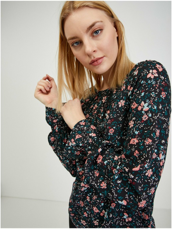 Orsay Crna ženska bluza cvjetnog uzorka ORSAY
