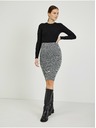 Orsay Crna ženska uska suknja s uzorkom ORSAY