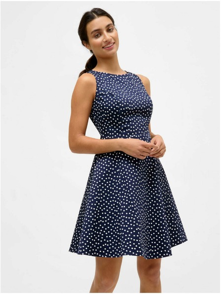 Orsay Tamnoplava haljina na točkice ORSAY