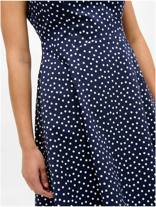 Orsay Tamnoplava haljina na točkice ORSAY
