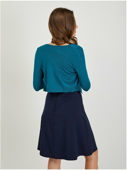 Orsay Petrolej ženski kratki kardigan ORSAY