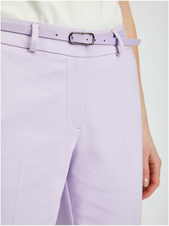 Orsay Svjetloljubičaste ženske skraćene hlače s remenom ORSAY