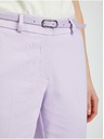 Orsay Svjetloljubičaste ženske skraćene hlače s remenom ORSAY