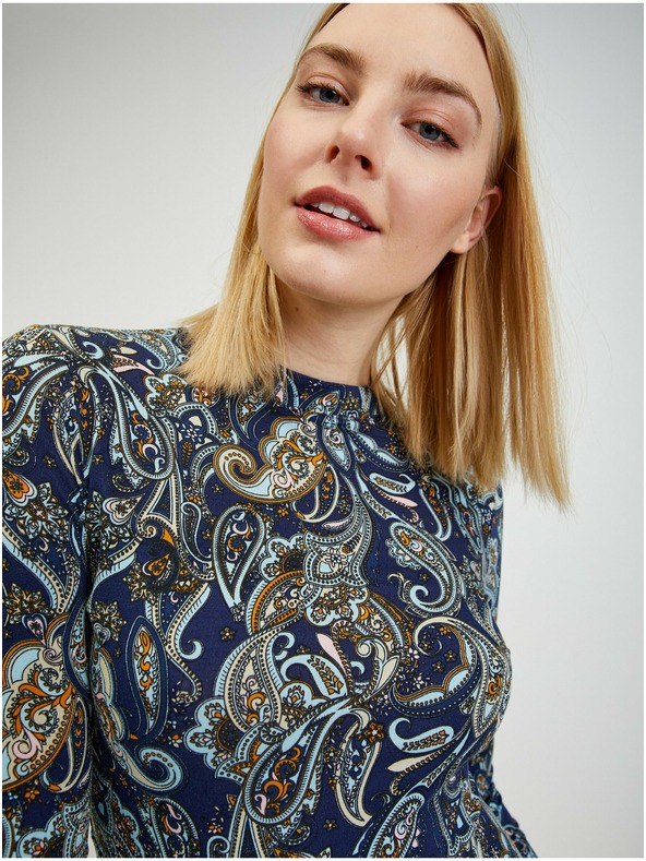 Orsay Tamnoplava ženska haljina s uzorkom ORSAY