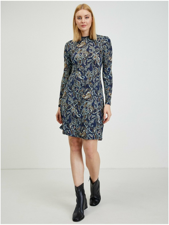 Orsay Tamnoplava ženska haljina s uzorkom ORSAY