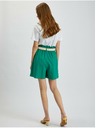 Orsay Zelene ženske lanene kratke hlače ORSAY