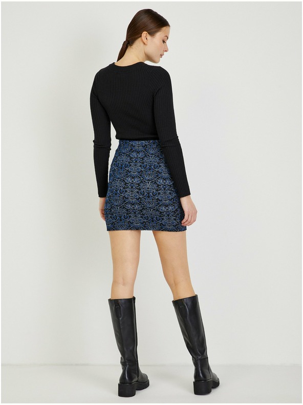 Orsay Tamnoplava ženska minisuknja s uzorkom ORSAY