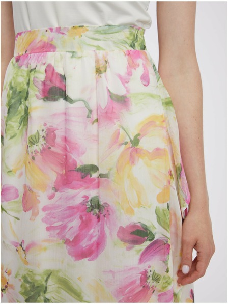 Orsay Ružičasto-bijela ženska cvjetna midi suknja ORSAY