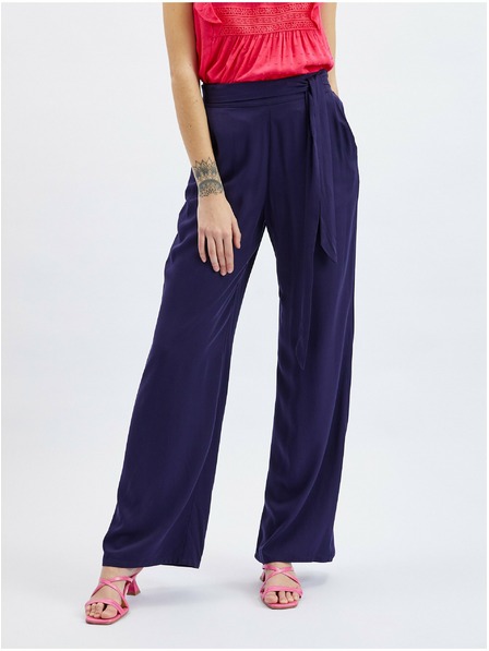 Orsay Tamnoplave ženske široke hlače ORSAY