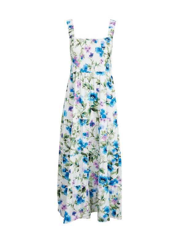 Orsay Plavo-krem ženska haljina cvjetnog uzorka ORSAY