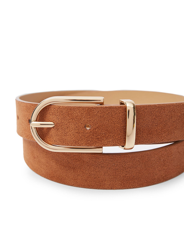 Orsay Smeđi ženski remen od brušene kože ORSAY