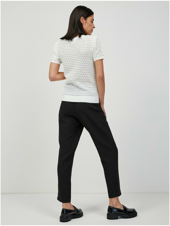 Orsay Bijeli šupljikavi pulover s kratkim rukavima ORSAY