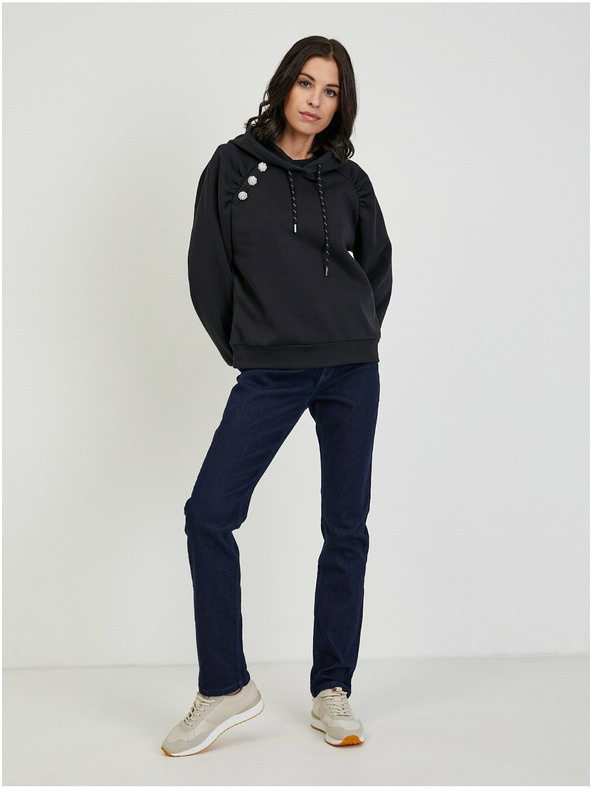 Orsay Crna ženska sportska majica s kapuljačom ORSAY