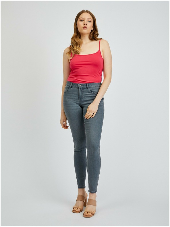 Orsay Komplet od dvije ženske majice bez rukava u tamnoružičastoj boji OR