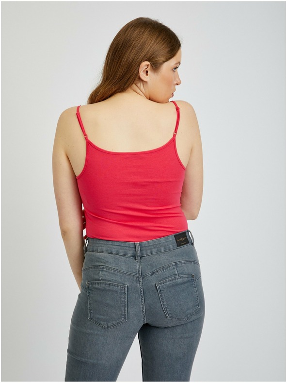 Orsay Komplet od dvije ženske majice bez rukava u tamnoružičastoj boji OR