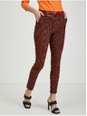 Orsay Crno-crvene ženske hlače s uzorkom ORSAY