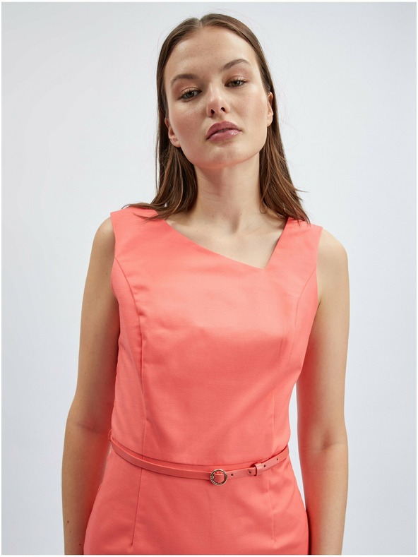 Orsay Koraljnocrvena ženska uska haljina ORSAY