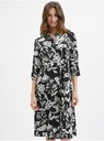 Orsay Crna ženska haljina cvjetnog uzorka ORSAY