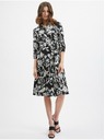 Orsay Crna ženska haljina cvjetnog uzorka ORSAY