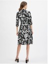 Orsay Crna ženska haljina cvjetnog uzorka ORSAY