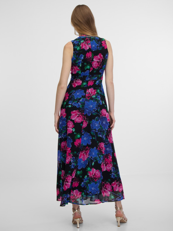 Orsay Crna ženska duga haljina cvjetnog uzorka ORSAY