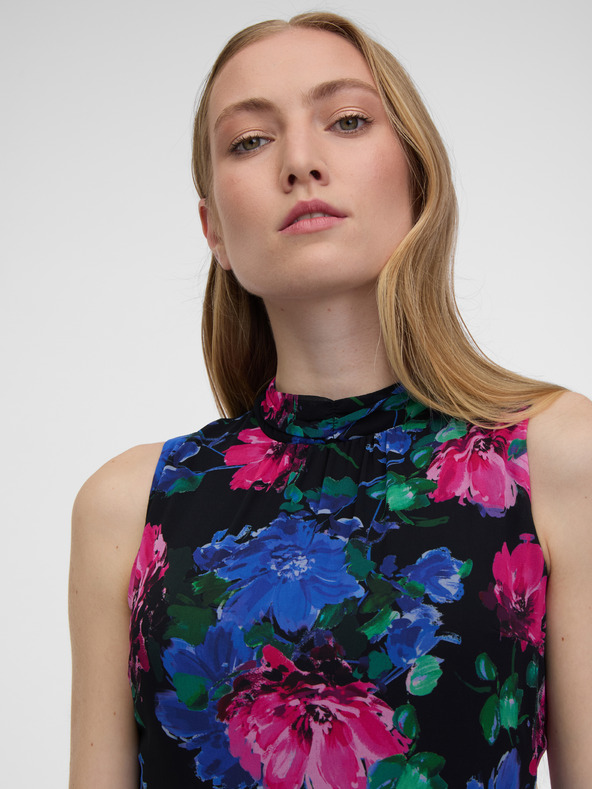 Orsay Crna ženska duga haljina cvjetnog uzorka ORSAY