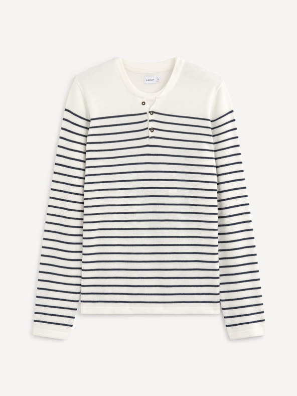 Celio Plavo-bijeli muški Celio prugasti pulover