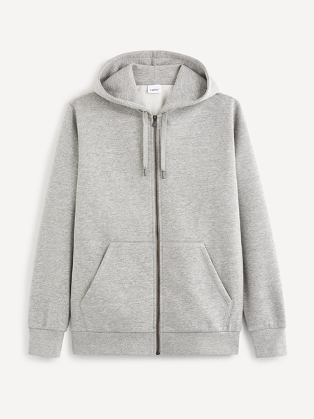 Celio Svijetlo siva osnovna Celio Vethree majica s kapuljačom