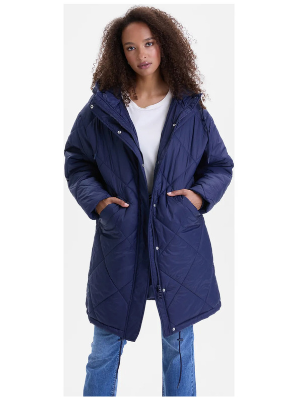 Orsay Tamnoplavi ženski prošiveni kaput ORSAY