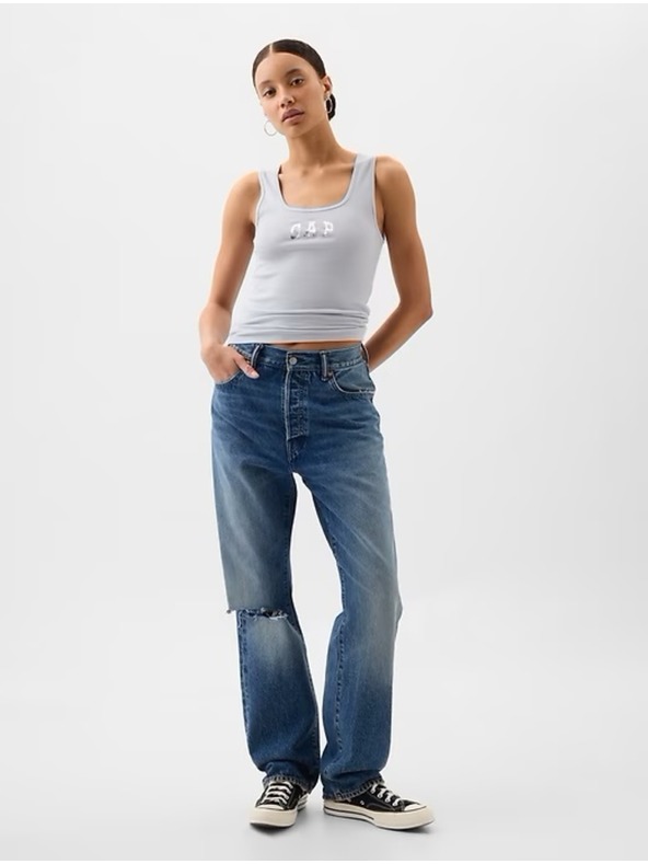 GAP Majica bez rukava s metalnim logom GAP