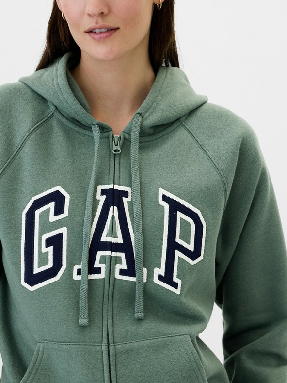 GAP Majica s patentnim zatvaračem i logom Gap