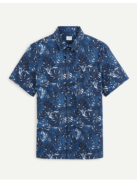 Celio Celio Daprinti tamnoplava muška košulja s uzorkom