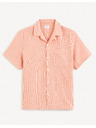 Celio Apricot muška lanena košulja Celio Fatext