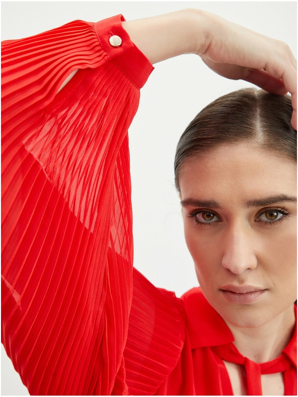 Orsay Crna ženska haljina srednje duljine od umjetne kože ORSAY