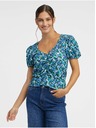Orsay Plavi ženski cvjetni top ORSAY