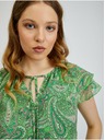Orsay Zelena ženska bluza s uzorkom ORSAY