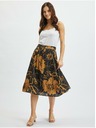 Orsay Smeđe-crna ženska satenska suknja cvjetnog uzorka ORSAY
