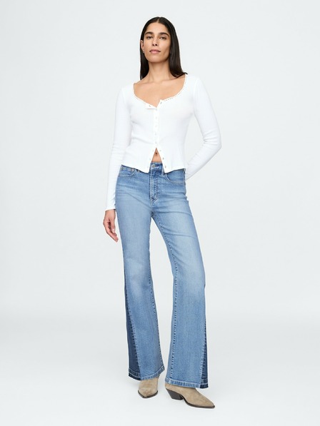 GAP '70s flare High Rise Patched traperice GAP
