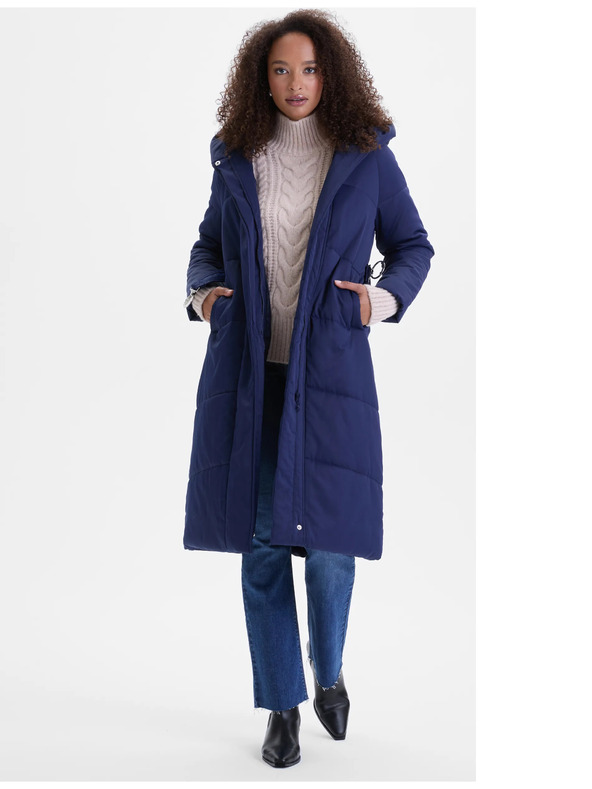 Orsay Tamnoplavi ženski prošiveni kaput ORSAY