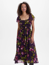 Orsay Ljubičaste midi haljine s cvjetnim uzorkom ORSAY