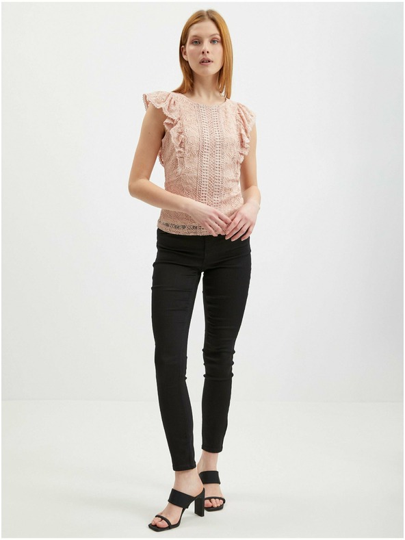 Orsay Svjetloružičasta ženska čipkasta bluza ORSAY
