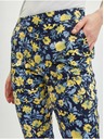 Orsay Žuto-plave ženske skraćene hlače cvjetnog uzorka ORSAY