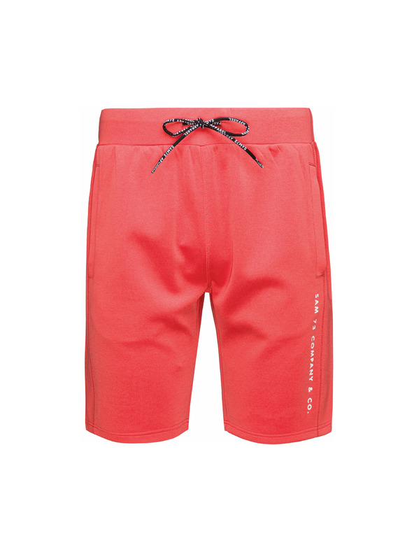 Sam 73 Crvene muške kratke hlače s printom SAM 73