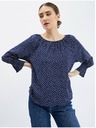 Orsay Tamnoplava ženska bluza na točkice ORSAY