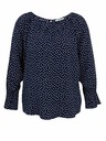 Orsay Tamnoplava ženska bluza na točkice ORSAY