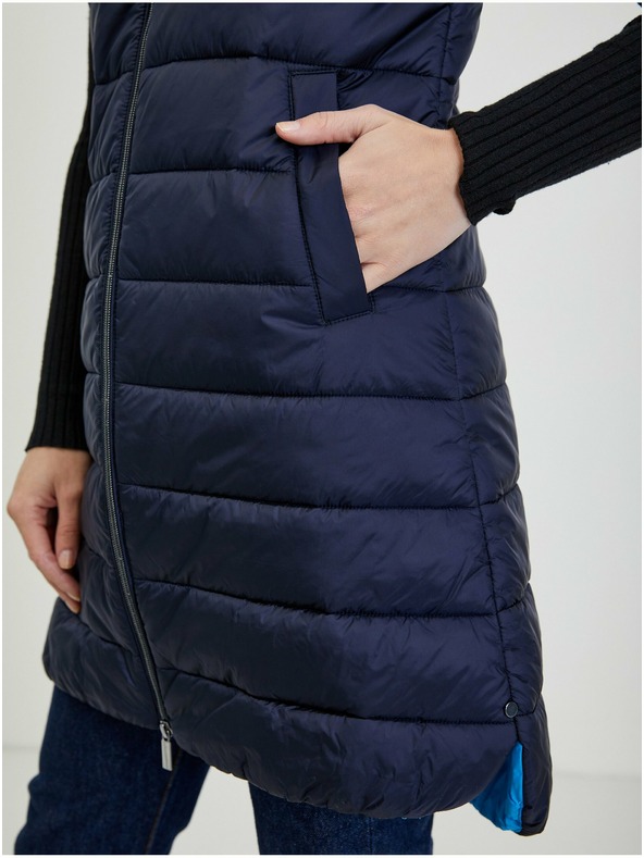 Orsay Tamnoplavi ženski prošiveni prsluk ORSAY