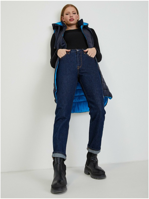 Orsay Tamnoplavi ženski prošiveni prsluk ORSAY