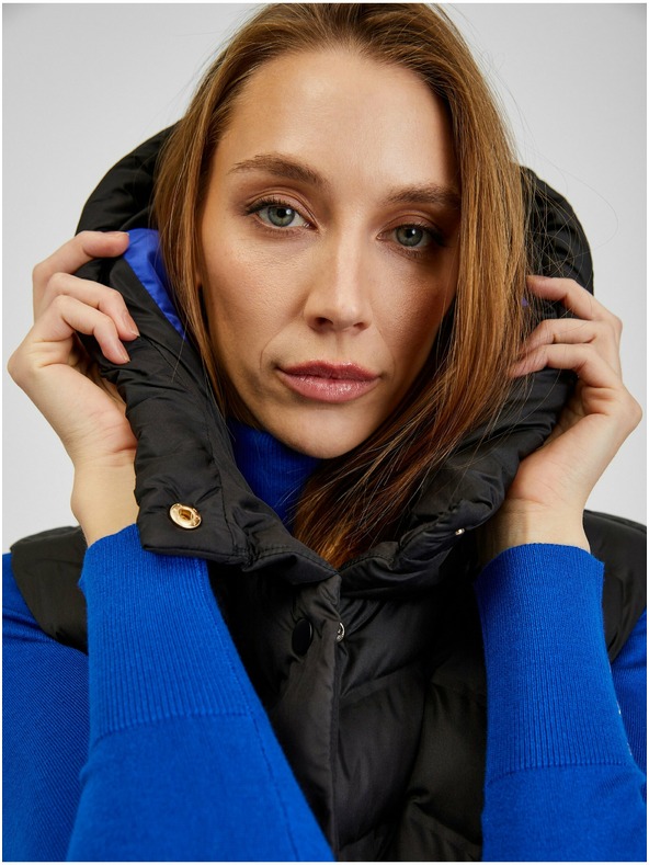 Orsay Crni ženski prošiveni prsluk ORSAY